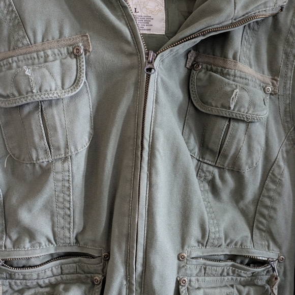 Y2K Aeropostale Olive Jacket - Picture 4 of 7